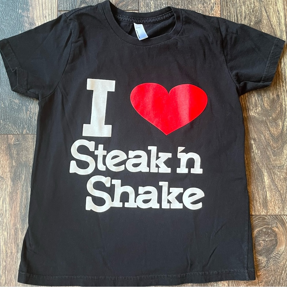 American Apparel  I ❤️ Steak ‘n Shake t-shirt (size 10)